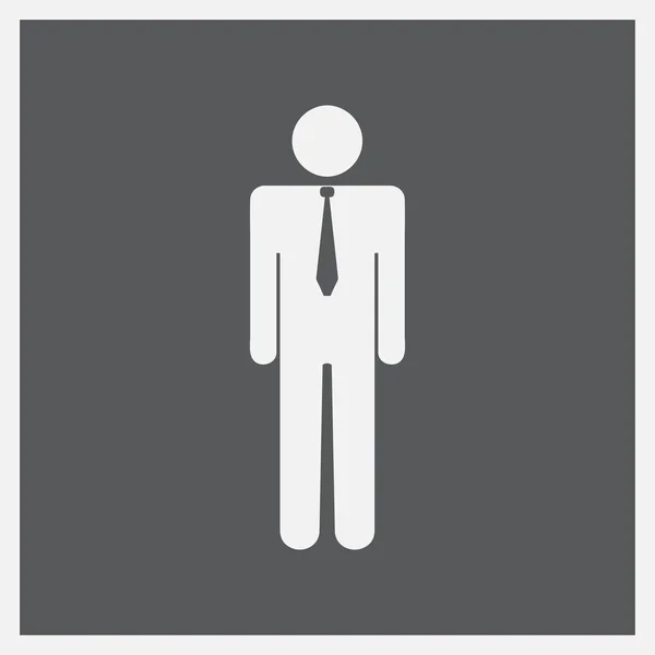 İşadamı avatar profil resmi. adam web simgesi — Stok Vektör