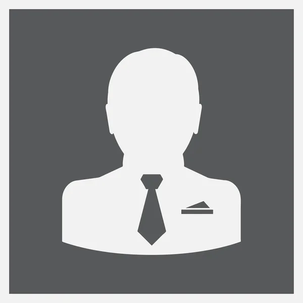 Photo de profil d'avatar d'homme d'affaires. icône web homme — Image vectorielle