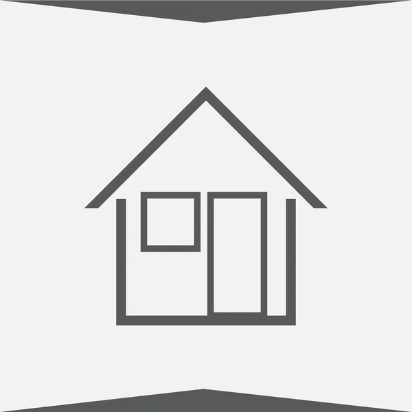 Haus Vektor Web-Ikone — Stockvektor