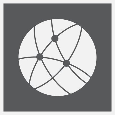 Internet - vektör simgesi dünyanın