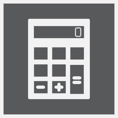 Hesap makinesi web tasarım simgesi.