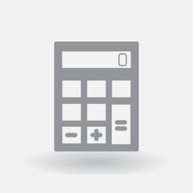 Hesap makinesi web tasarım simgesi.