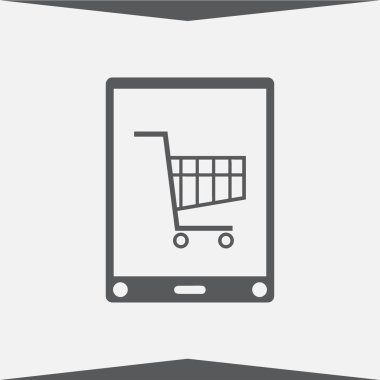 e-ticaret simgesi. Web Tasarım telefon