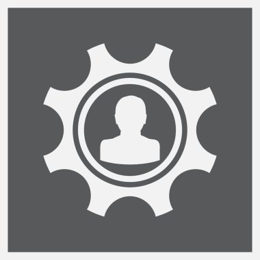 Dişliler arka planda basit simge imzalarlar