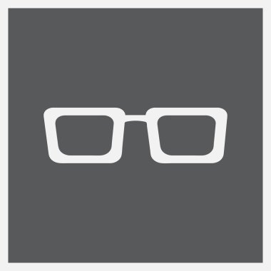 Gözlük simgesi. Web vektör simgesi