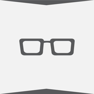 Gözlük simgesi. Web vektör simgesi