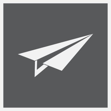 Uçak simge vektör, katı logo illüstrasyon, sembol