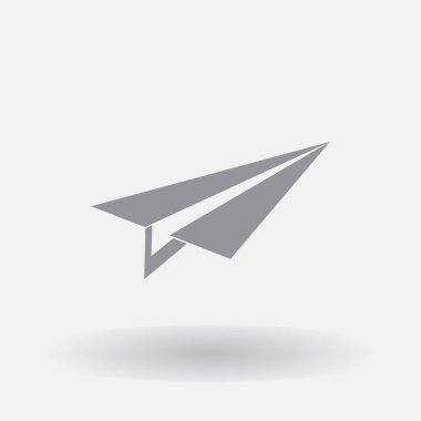 Uçak simge vektör, katı logo illüstrasyon, sembol