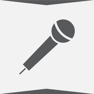 Mikrofon vektör web simgesi