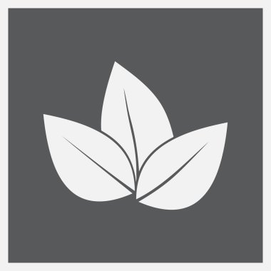 Eko simgesi yaprak vektör illüstrasyon izole