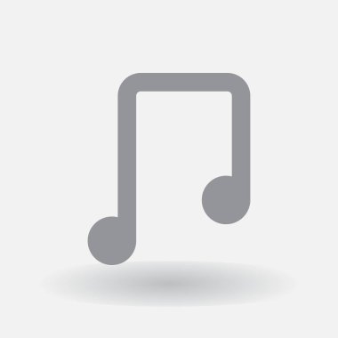 müzik notu vektör simgesi