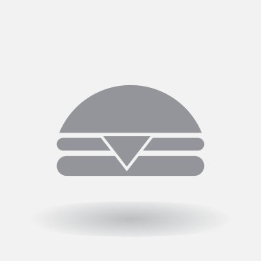 çizilen illüstrasyon hamburger el.