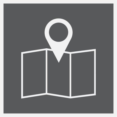 harita işaretçi simgesi. konumu simgesi.