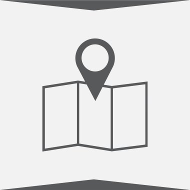 harita işaretçi simgesi. konumu simgesi.