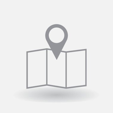 harita işaretçi simgesi. konumu simgesi.