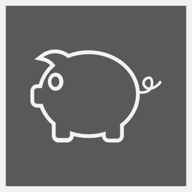 Kumbara simge vektör. Eps10