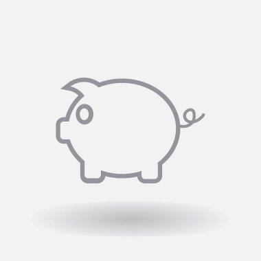 Kumbara simge vektör. Eps10