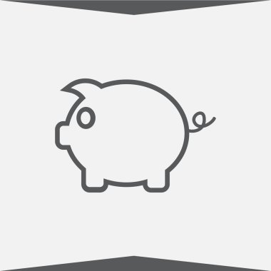 Kumbara simge vektör. Eps10