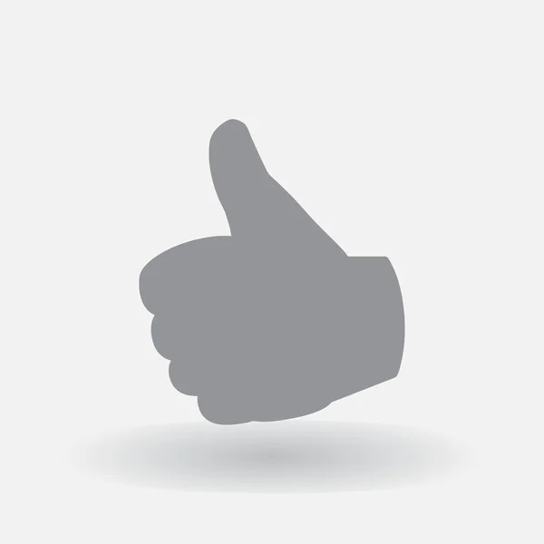 Thumbs up icon , vector illustration. Flat design style — Stock Vector