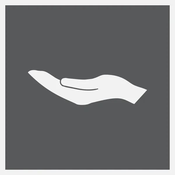 Vector proteger manos icono — Vector de stock