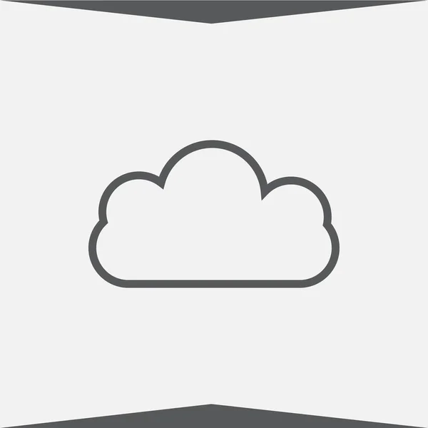 Cloud icon, vector illustration. Flat design style — Stock Vector