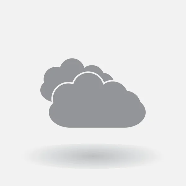 Icono de nube, ilustración vectorial. estilo de diseño plano — Vector de stock