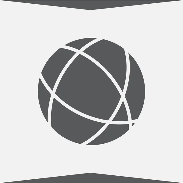 Internet - vector icon of globe — Stock Vector