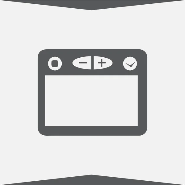 Navegador web vector icono — Vector de stock