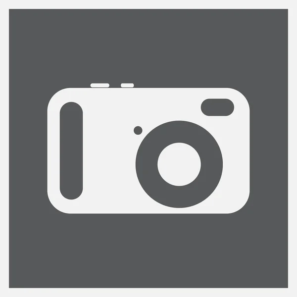 Fotókamera web ikon — Stock Vector