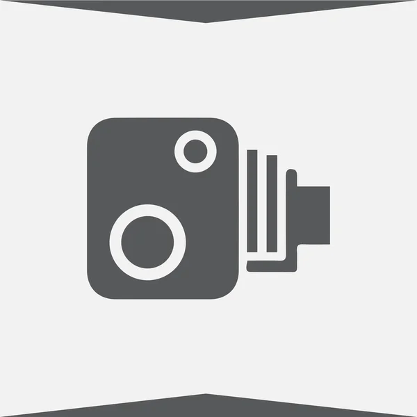 Cinema fotocamera icona web — Vettoriale Stock