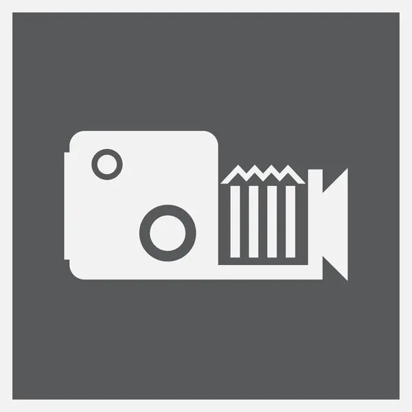 Ícone da web câmera de cinema — Vetor de Stock