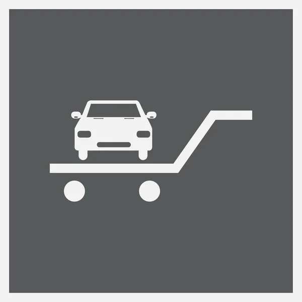 Vettore icona auto su sfondo grigio. Illustrazione vettoriale . — Vettoriale Stock