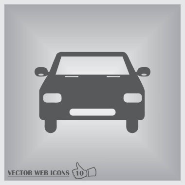 Araba simgesi. Web dsign tarzı