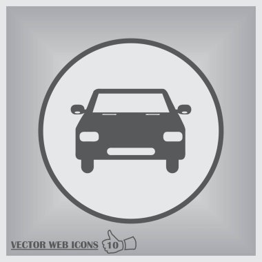 Araba simgesi. Web dsign tarzı