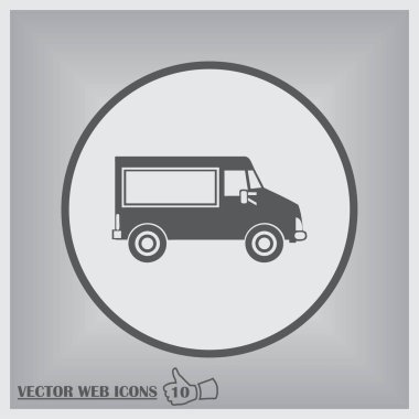 Araba simgesi. Web dsign tarzı