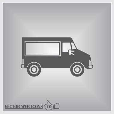 Araba simgesi. Web dsign tarzı