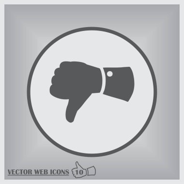 Başparmak simge vektör