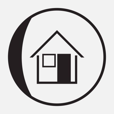 Vektör ev simgesini. Web tasarım stili