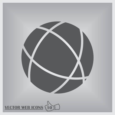 Www işareti simgesi. World wide web dünya sembolü.