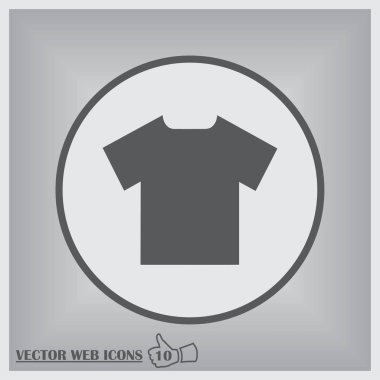 T-shirt web simge vektör.