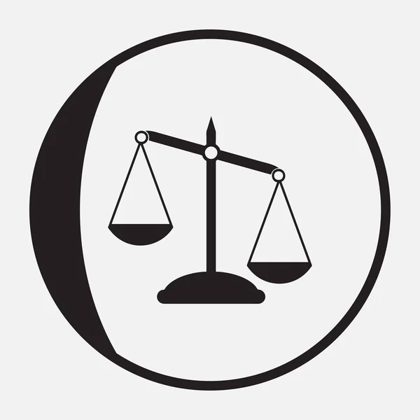 Pictograph van Justitie schalen — Stockvector