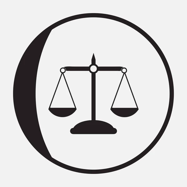 正義のスケールの絵文字 — ストックベクタ