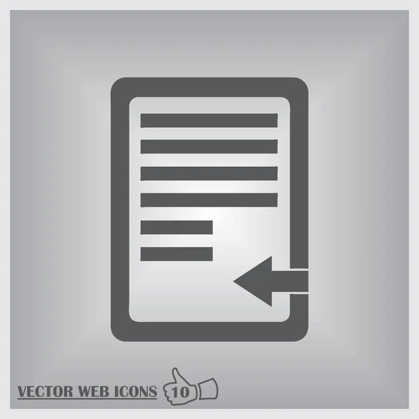Clipboard Isolado Flat Web Mobile Icon — Vetor de Stock