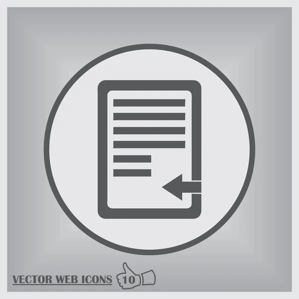 Clipboard Isolado Flat Web Mobile Icon — Vetor de Stock