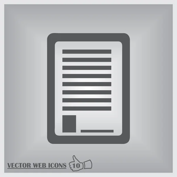 Clipboard Isolado Flat Web Mobile Icon —  Vetores de Stock