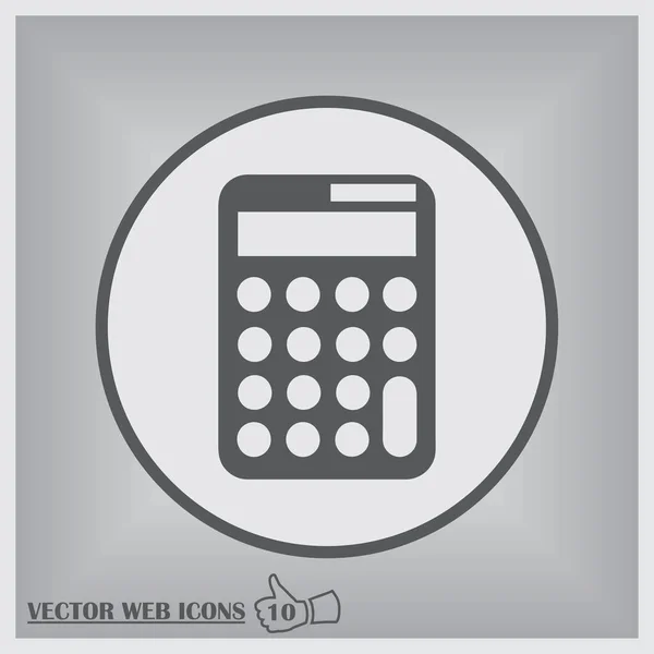 Calculator icoon, vector illustratie. plat ontwerp stijl — Stockvector