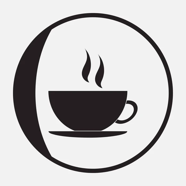 Kaffeetasse Vektor flaches Symbol. Teetasse vorhanden. Symbolbild Kaffeetasse. — Stockvektor