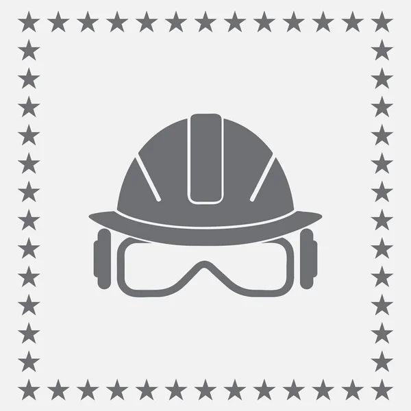 Vector illustration of a web icons. safety helmet, hard hat — Stock Vector