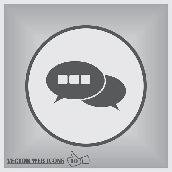 Chat Icon in trendy flat style isolated on sey foundation . — стоковый вектор