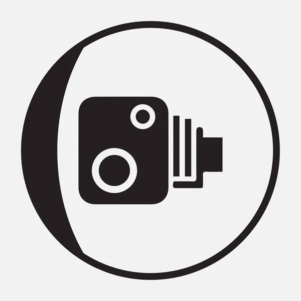 Ícone de vetor de câmera de vídeo — Vetor de Stock